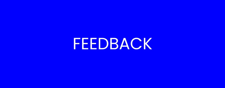 Feedback