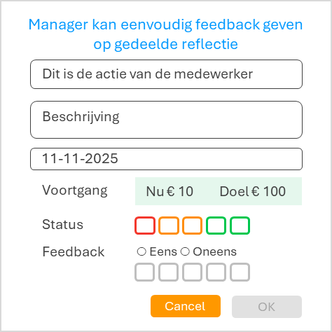 Feedback card