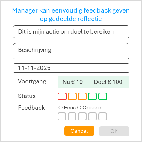 Feedback als relevant onderdeel bij doelen stellen en reflecteren in teams